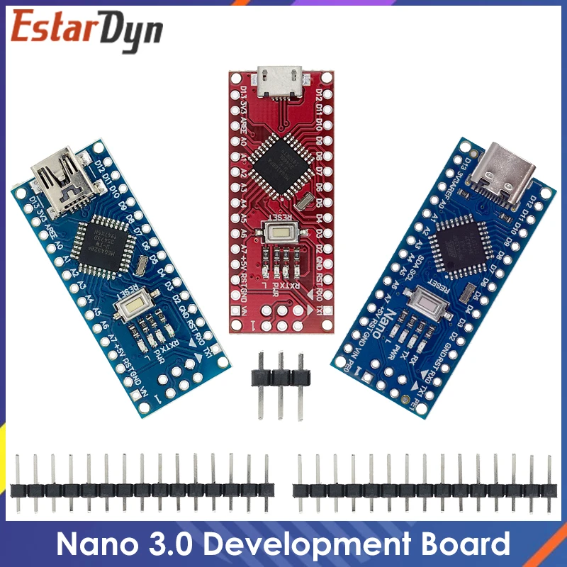 Nano 3.0 Mini Type-C Micro USB с Загрузчиком совместимый контроллер Nano для arduino CH340 USB драйвер 16 МГц ATMEGA328P