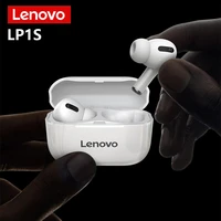 lenovo lp1s true wireless headset bluetooth sports music earphones ipx4 waterproof hifi mini earbuds with noise reduction mic