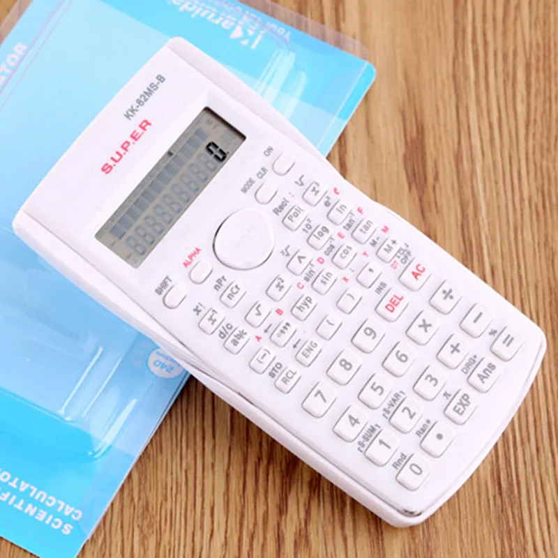 Новый Функциональный калькулятор 82MS ручной многофункциональный 2-линейный
