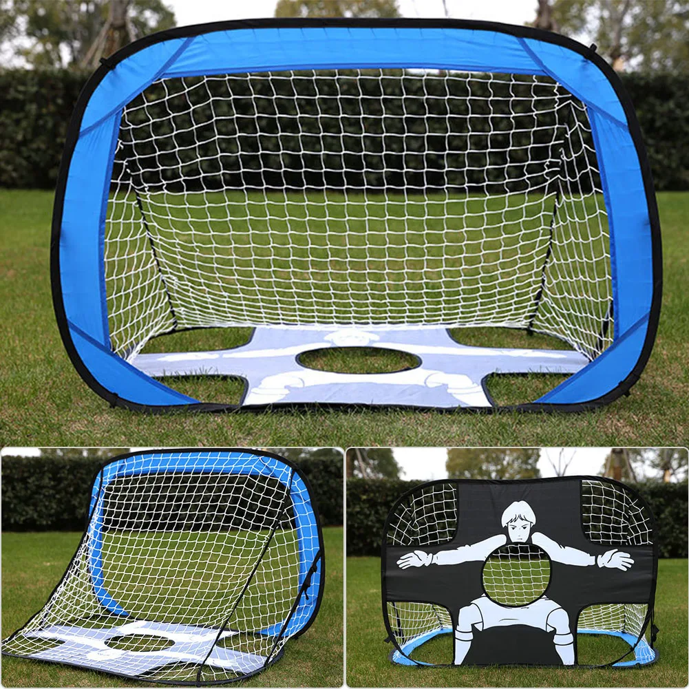 

110x80x80cm Practical Folding Kids Soccer Goal Post Net Indoor Outdoor Game Match Shooting Training Children Football Net