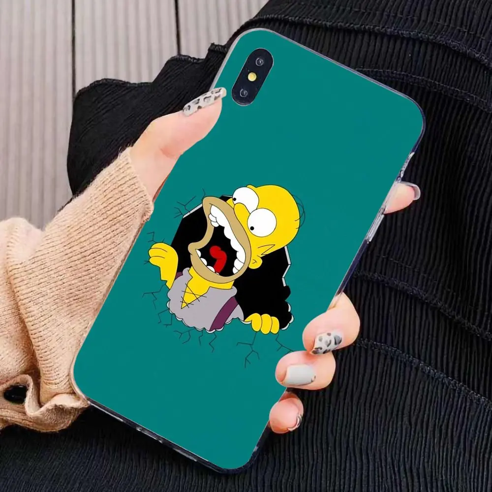Силиконовый чехол для телефона Huawei Honor 6 6A Play 7X V10 V8 7A 7C Mate 7 8 P9 Plus Y3II Y3 2016 USA Homer Simpson
