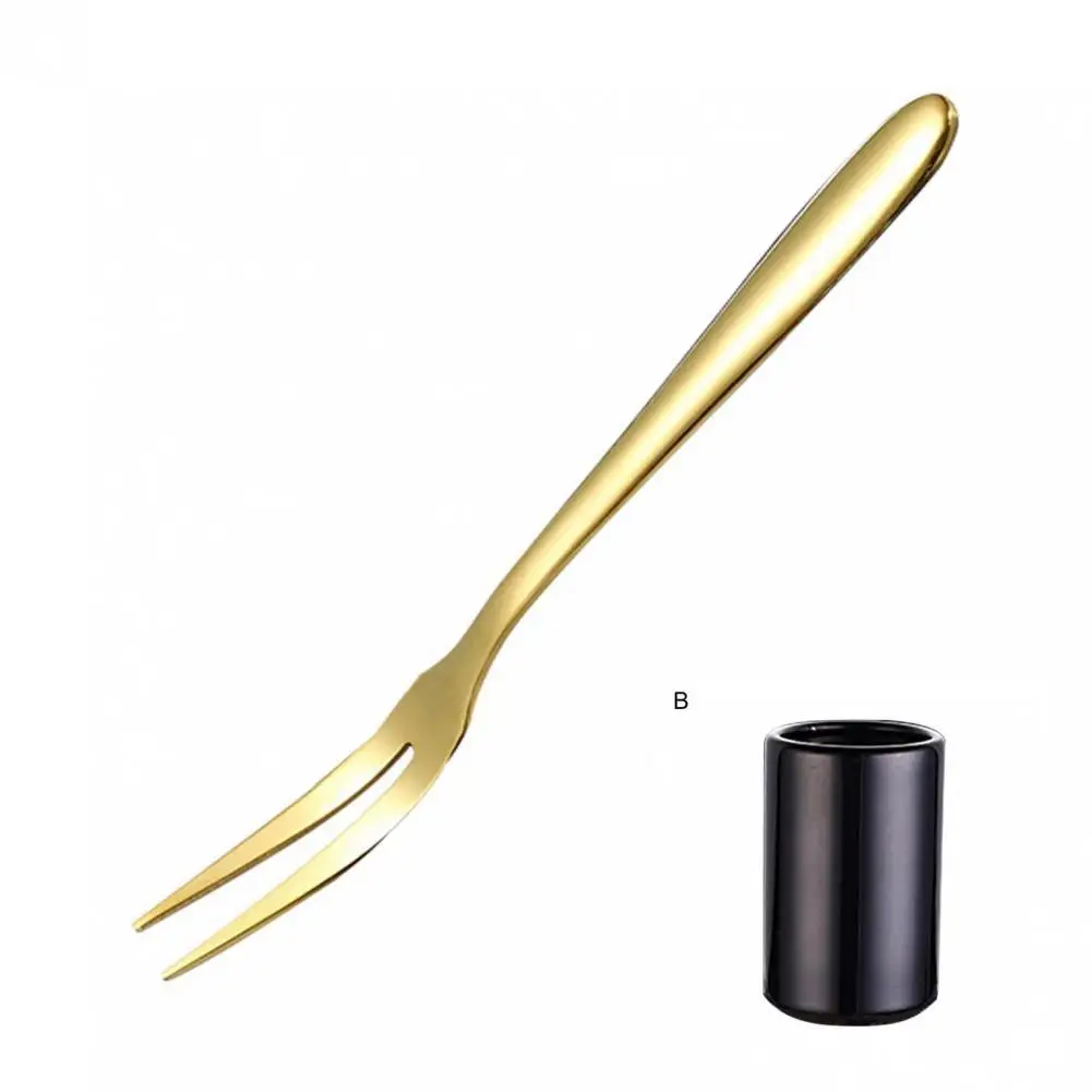 

Fork Great Lightweight Food Grade Mirror Polished Fruit Forks Small Tableware for Home Fruit Fork Fruit Fork