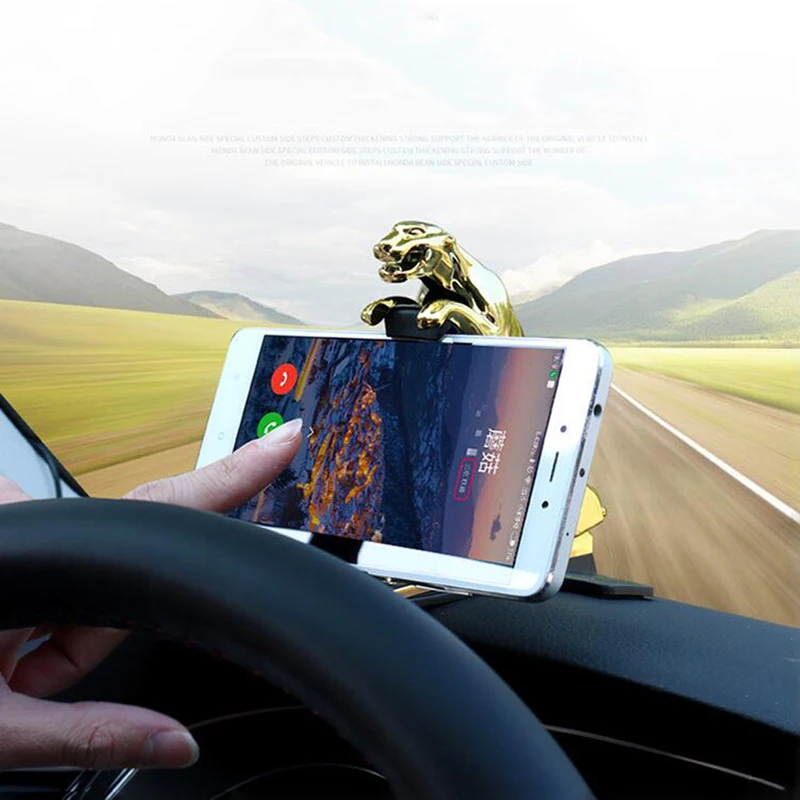 Универсальный вращающийся на 360 градусов Автомобильный Леопардовый держатель