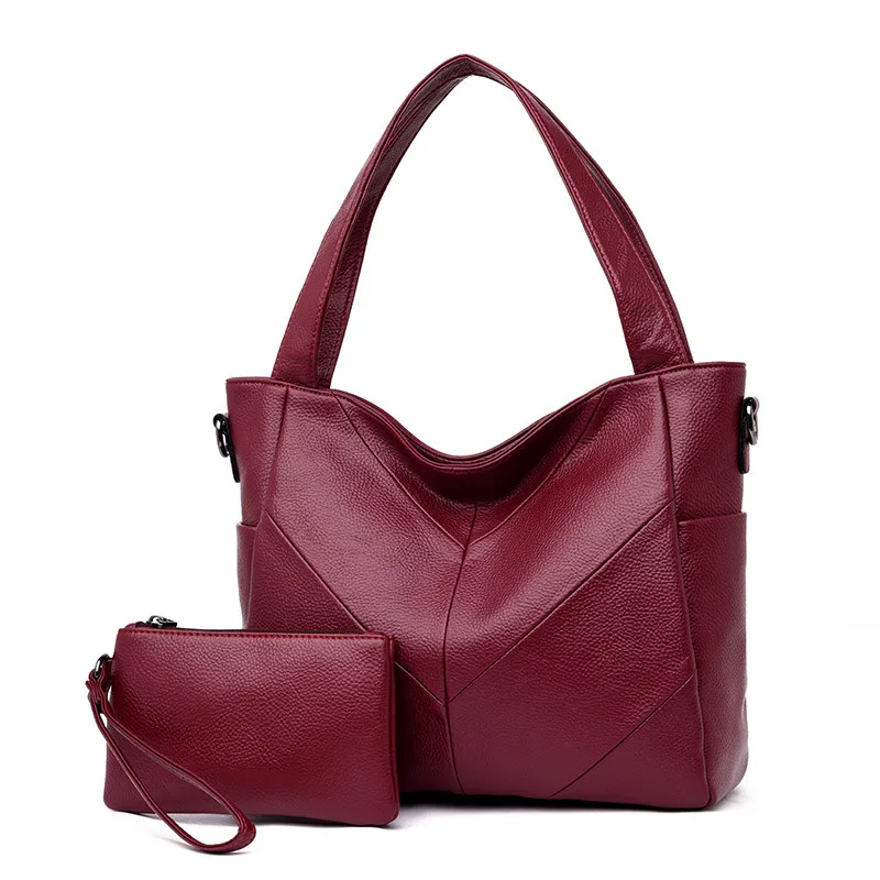 Женская сумка кожаная женская на плечо 2 набора известные бренды дизайнерские