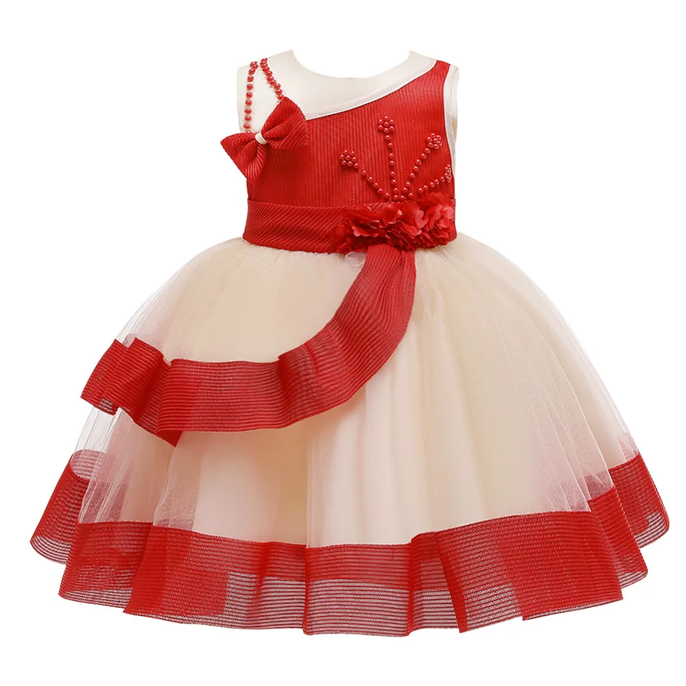 

2020 new baby dress bow-to-year-old dress poncho cake dress baby dress kids dresses for girls