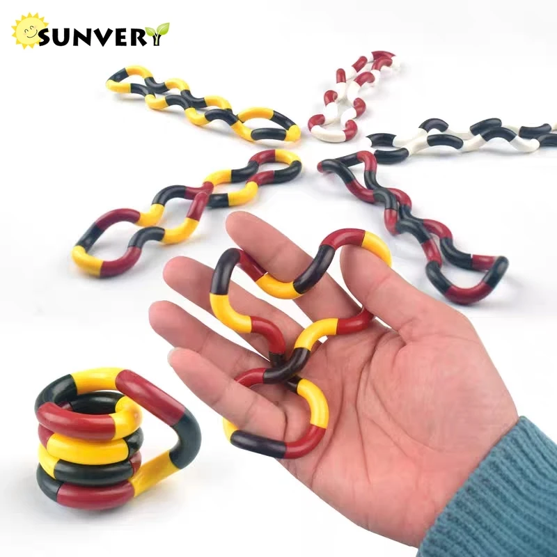 2021 Tangle Fidget Stress Toy Poppit Hand New Roller Twist Deformed Rope Sensory Smart Figit Toys Antistress Package for Child