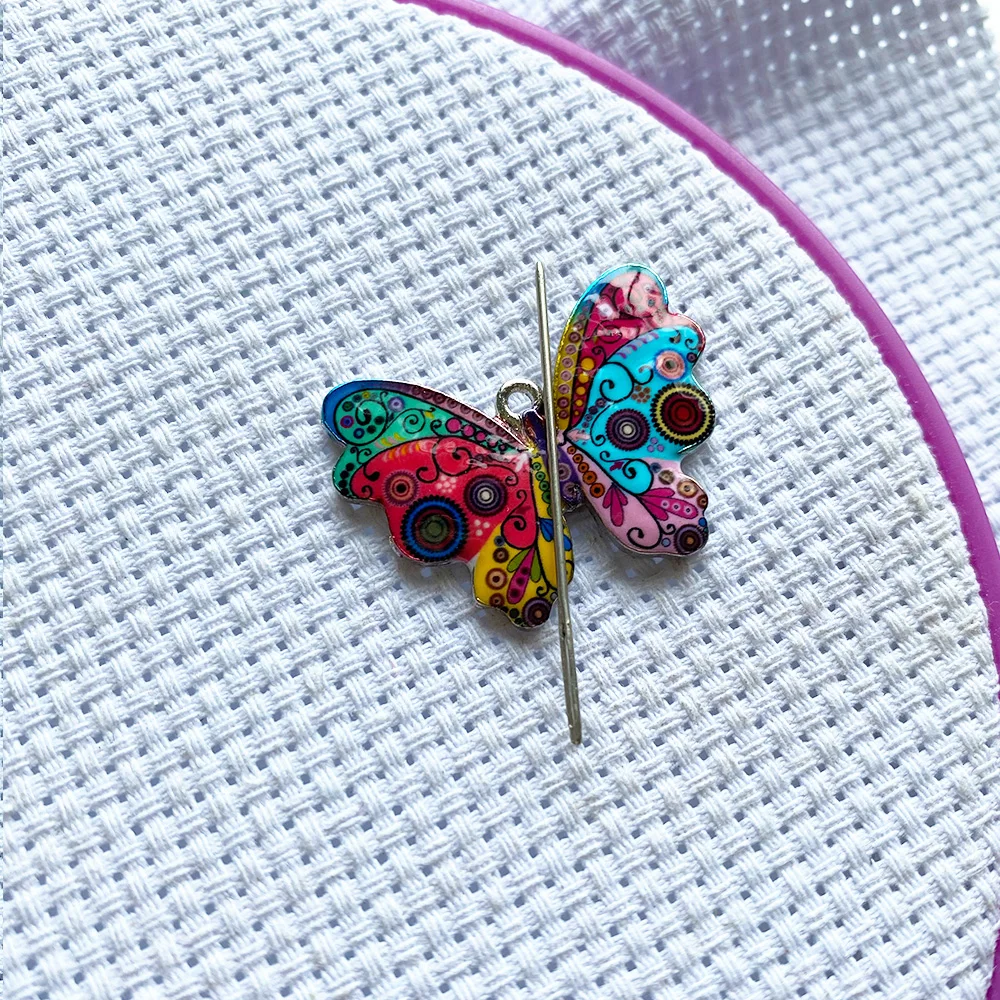Needle Minder Magnetic for Cross Stitch Butterfly Nanny Magnet Embroirdery Accessories | Cross-Stitch