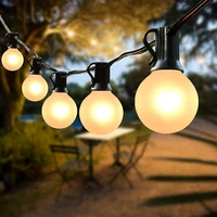 3m6m g50 led milky white ball light warm garland string light suitable for outdoor decoration of wedding garden party