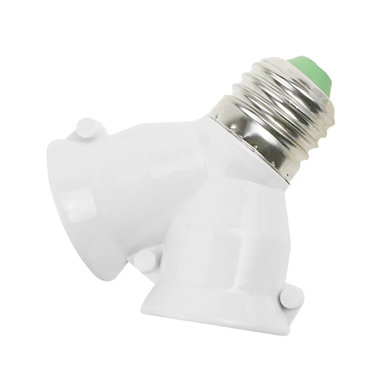 Переходная розетка E14 в 2 E27 высококачественный материал огнестойкий переходник