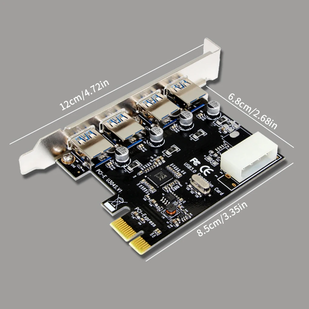 USB 3 0 PCI-e Плата расширения PCI express PCIe адаптер концентратора 4-портовый USB3.0