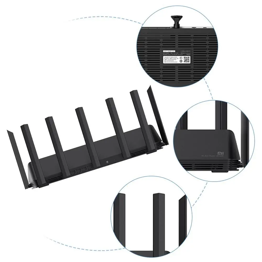

Xiaomi AX3600 AIoT Router Wifi 6 Dual-Band 2976Mbs Gigabit Rate WPA3 Security Encryption Mesh Wifi External Signal Amplifier