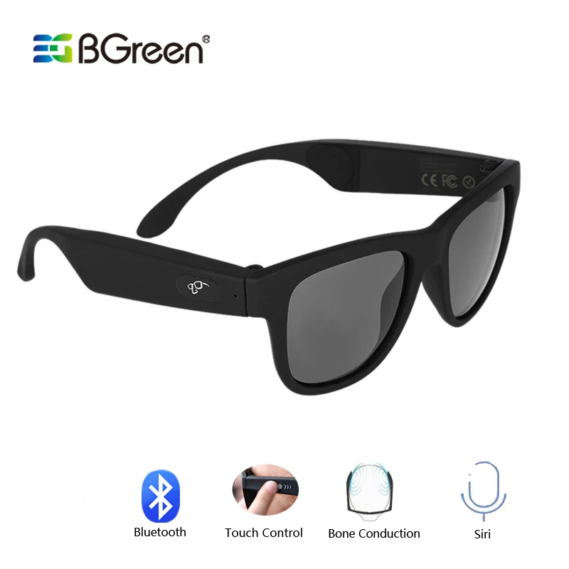 BGreen костной проводимости Bluetooth наушников аудио Смарт Поляризованные