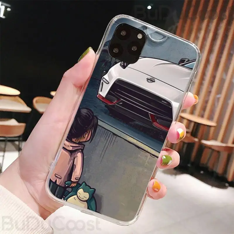 boy see sports car jdm drift phone case for iphone 8 7 6 6s plus x 5s se 2020 xr 11 pro xs max 12 12mini free global shipping