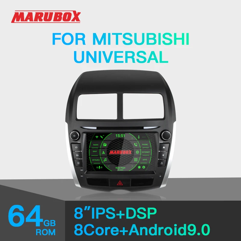 Штатная магнитола для Mitsubishi ASX 2010 2012 MARUBOX KD8095 Штатное головное устройство Android 9.0