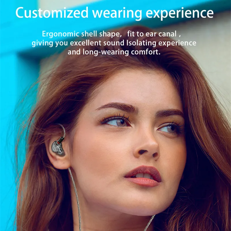 Сбалансированные металлические наушники вкладыши BGVP DM7 6 высокоточный монитор со