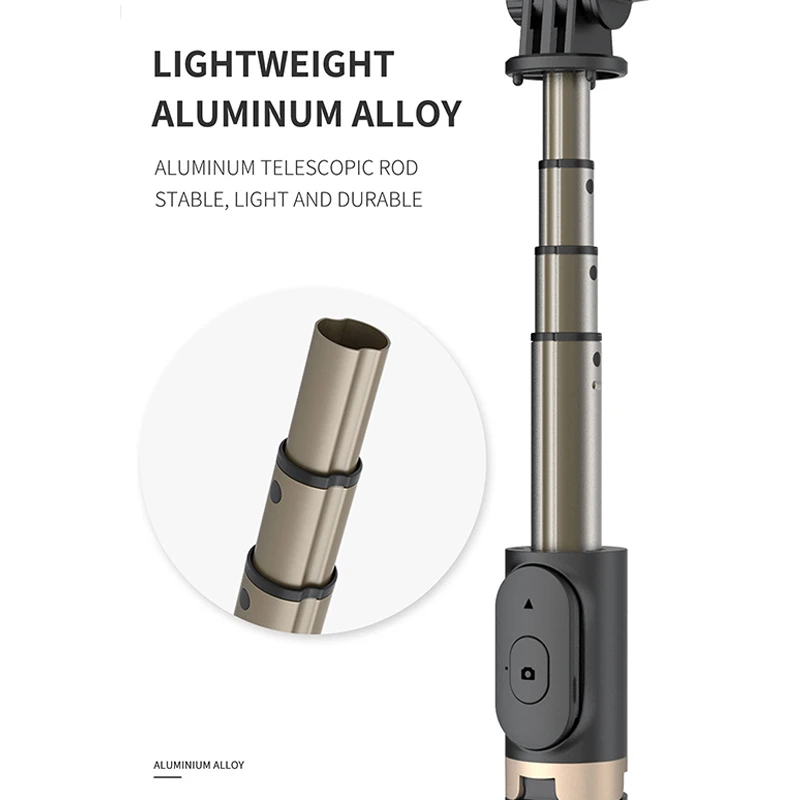 

Q07:4 in 1 LED Ring Camera Light Tripod for Phone, Monopod Stabilizer Selfie Stick, Suitable Huawei Xiaomi Gimbal Smartphone