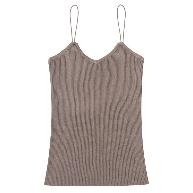 Женская летняя сексуальная майка тонкая повседневная Дамская однотонный