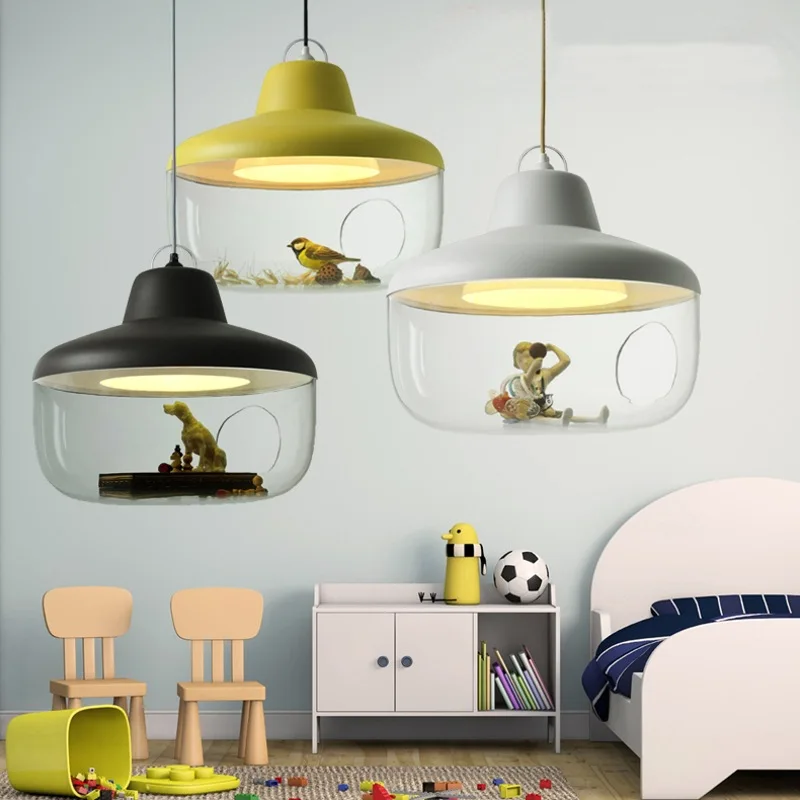 

Nordic LED Pendant Lamp Creative Study Room Glass Designer Modern Children's Bar Counter Restaurant Cafe Lighting Decor Light