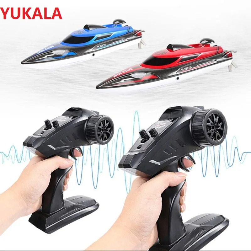 YUKALA HJ808 RC лодка высокого качества 25 км/ч 2 4G высокая скорость дистанционное