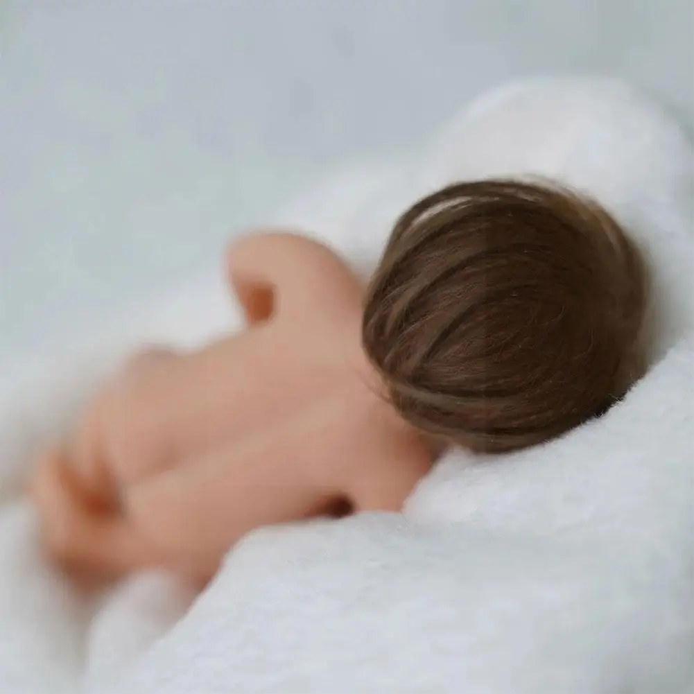 

6 Inch 15cm Bebes Rebirth Silicone Full Body Sleeping Toy Rebirth S April Children's Realistic Mini Surprise I0h4