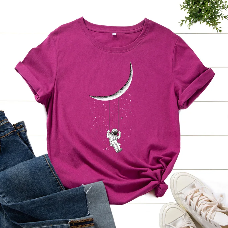

Tops Women Clothes Summer T Shirts Tops Ladies Loose Harajuku Streetwear Tees Short Sleeve Blusas Pullovers T-shirts Female 2021