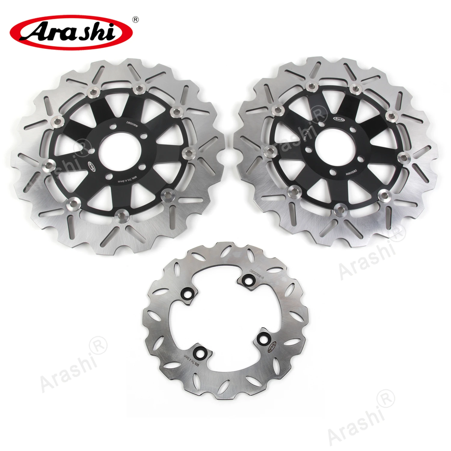 Arashi 1 комплект для KAWASAKI ZX6R ZX 6R NINJA 636 2002 CNC передний задний тормозной диск тормозные