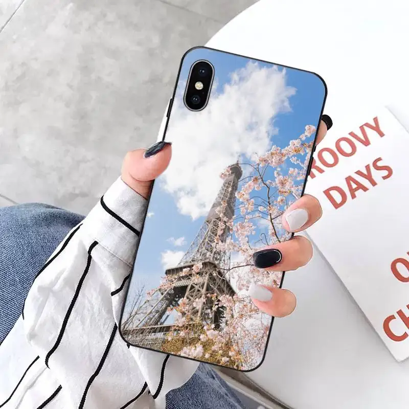 

Romantic Paris Eiffel Tower Phone Cases for iPhone 11 12 pro XS MAX 8 7 6 6S Plus X 5S SE 2020 XR mini