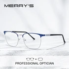 MERRYS дизайн унисекс очки по рецепту Близорукость очки оправа для мужчин и женщин Ретро стиль оптические очки S2058PG