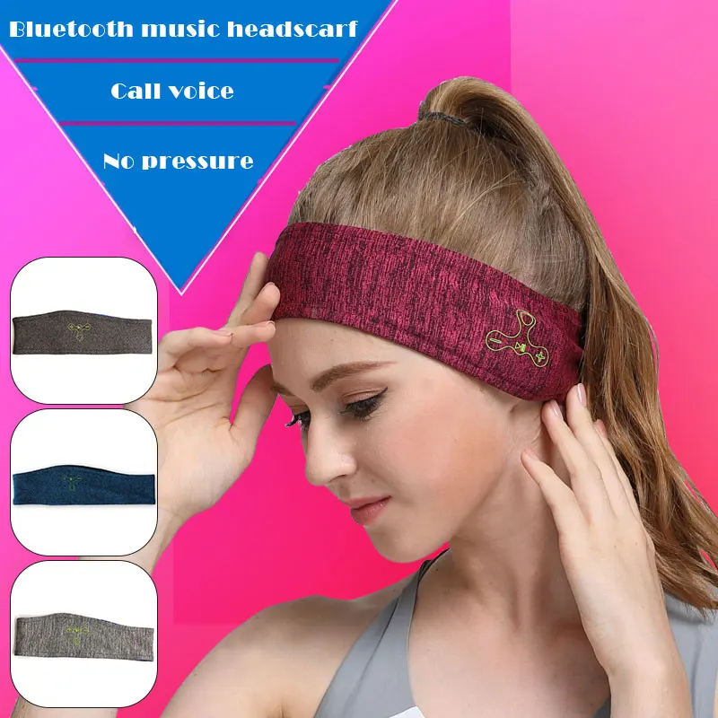 

Wireless Bluetooth Headband for Men Women with Stereo Speaker Upgrage Soft Breathable Head Band for Workout Running Yoga Health