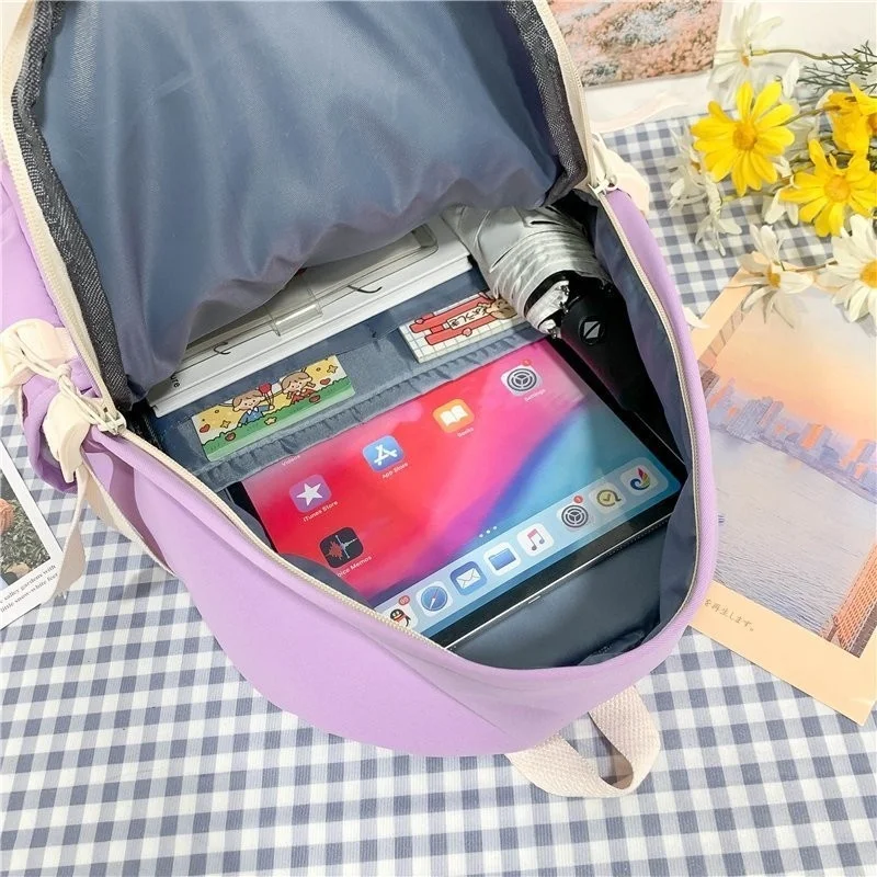 

Fashion Women Backpack Large Capacity School Bags For Teenager Girls Mochila 2021 College style students schoolbag