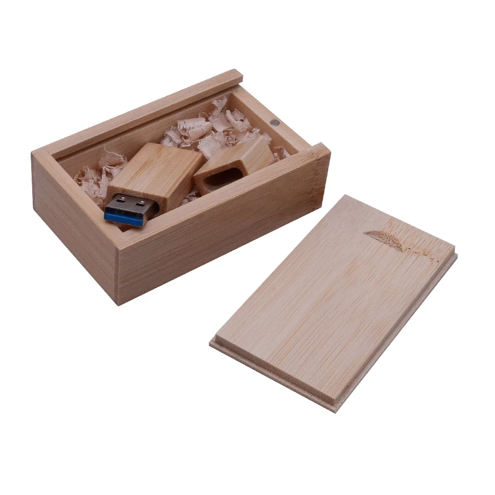 Bamboo with box 3.0 Высокоскоростная деревянная USB флешка флеш-накопитель 64 ГБ 32 ГБ 16 ГБ USB 3,0 с коробкой ручка-накопитель Пользовательский логотип Cle USB(более 10 шт. бесплатный логотип - Цвет: Bamboo with box 3.0