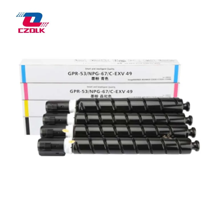 

1set New compatible NPG67 GPR53 C-EXV49 Toner Cartridge for Canon IR ADV C3330 C3325 C3320 C3320L copier toner kit 4pcs/set