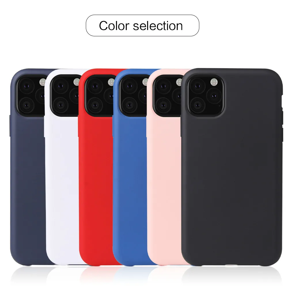 NEW Liquid Silicone luxury Cover For Apple iPhone 11 Case Soft Gel Rubber Protection Pro Max |