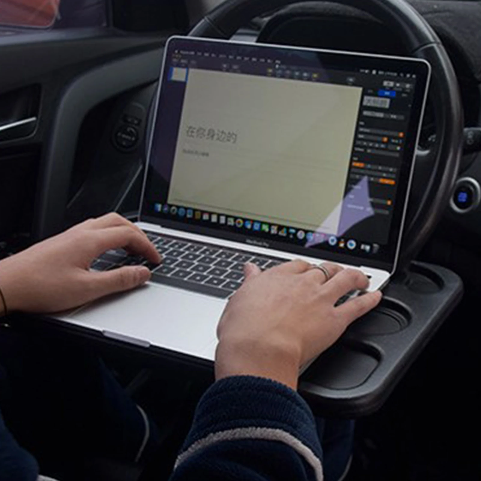 

Car Table Steering Wheel Holder Eat Work Cart Drink Food Coffee Goods Tray Car Laptop Computer Desk Mount Stand Seat Table