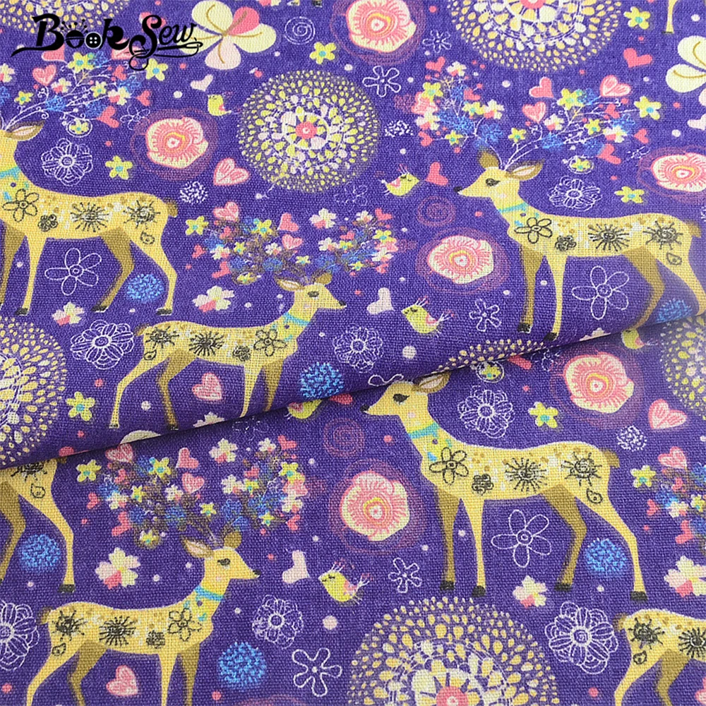 Тканевая картина с изображением оленя в африканском стиле 4 шт./лот 45x45 см хлопок