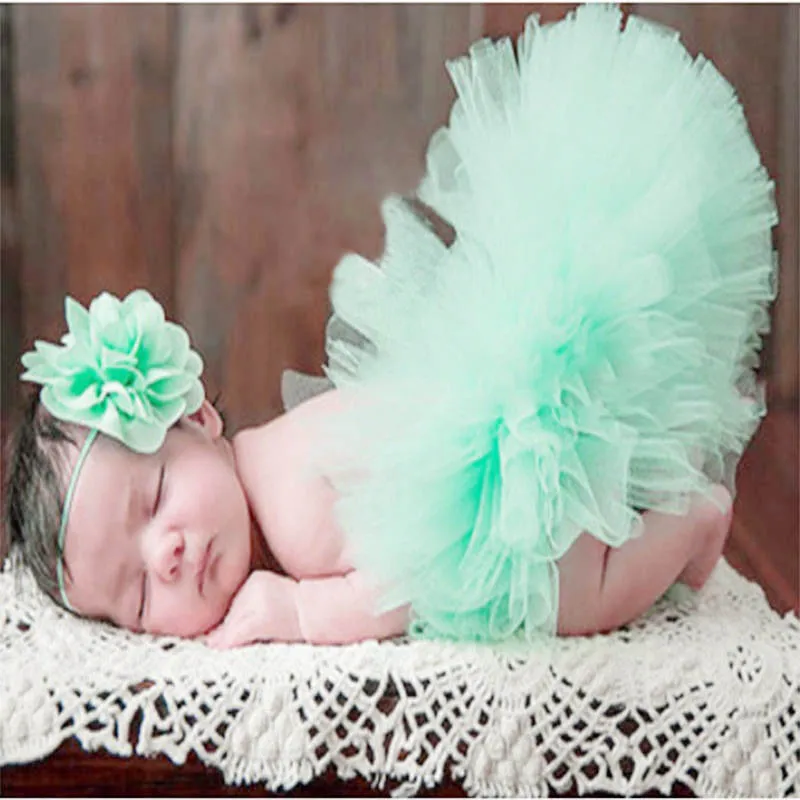 Одежда для новорожденных девочек комплект с юбкой реквизит фотосессии юбка