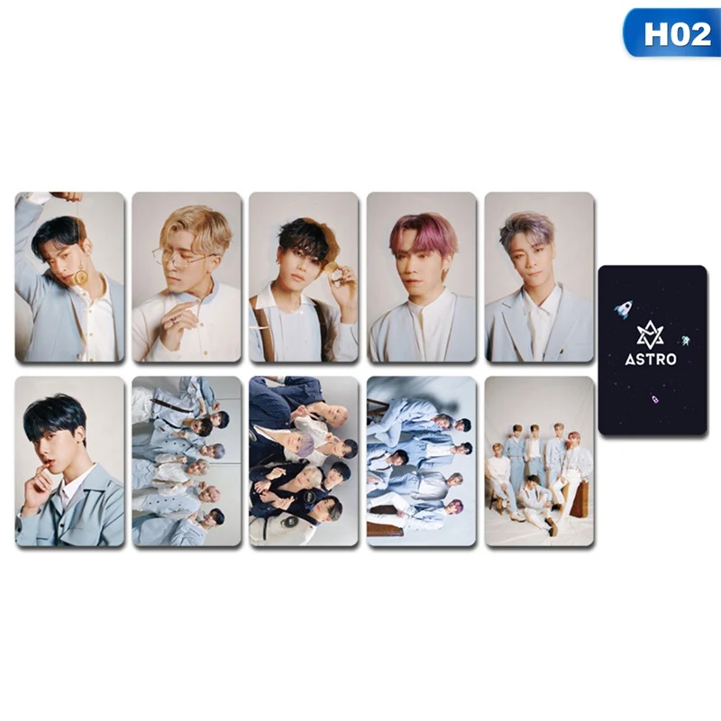 10 шт./компл. Kpop ASTRO Lomo Card HD двусторонняя печать Высококачественная Фотокарта