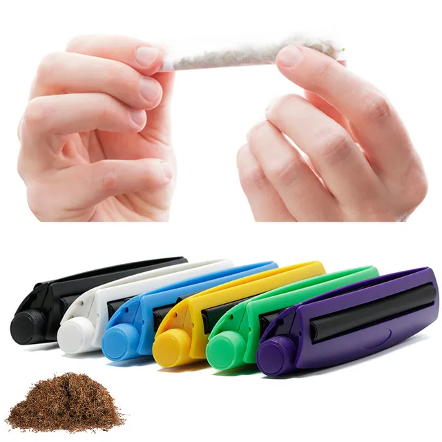 110mm Portable Cigarette Rolling Machine Joint Cone Roller Maker DIY Plastic Smoke Tool Manual Tobacco Smoking Rolling Papers