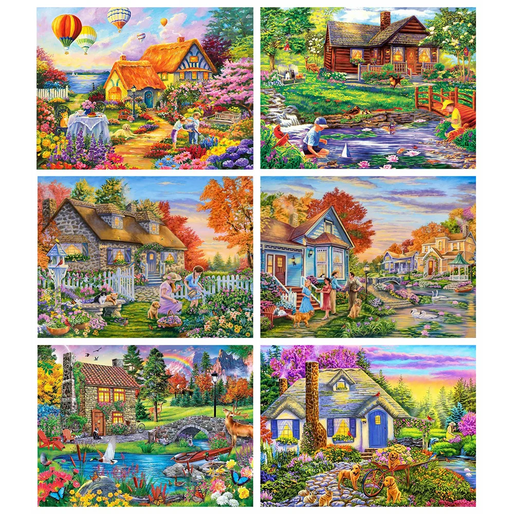 

Алмазная живопись своими руками, новый ландшафт, искусственная вышивка крестиком, животные стразы, мозаика, украшение для дома, подарок руч...