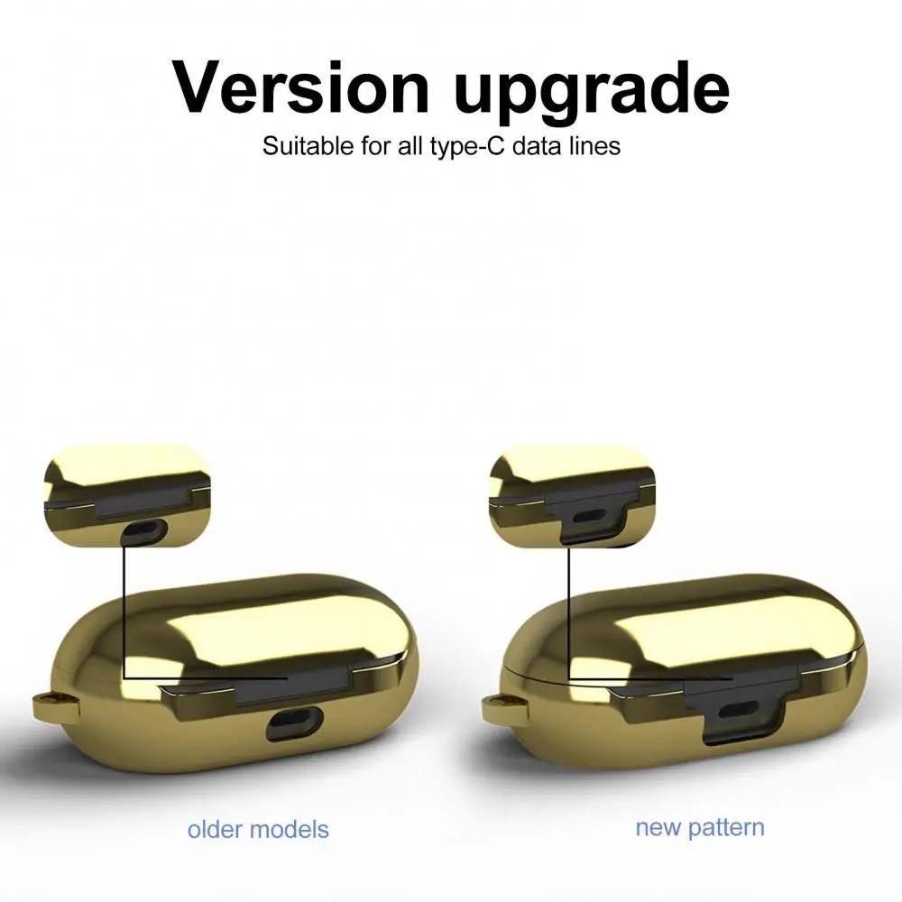 

Противоударный защитный чехол для наушников Samsung Galaxy Buds Plus из ТПУ с карабином и защитой от царапин