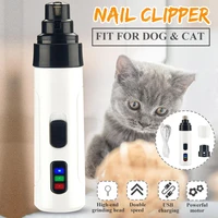 electric pet nail grinder usb rechargeable dog nail clippers portable electric cat paws nail cutter grooming trimmer dog supply