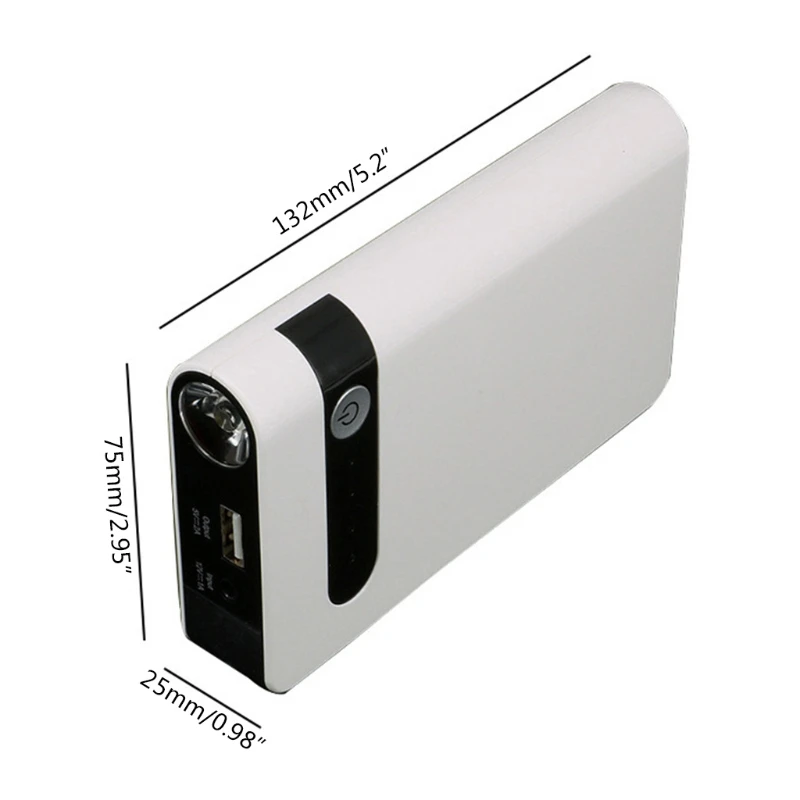 

20000mAh 12V Portable Car Jump Starter Emergency Battery Booster Power bank Waterproof with LED Flashlight
