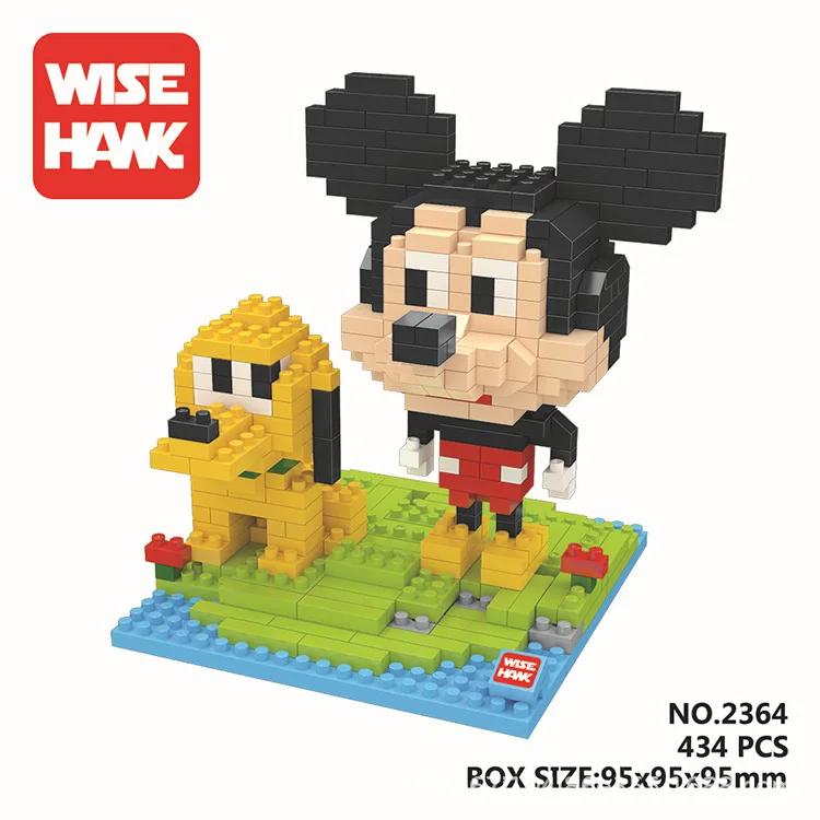 

Disney Cartoon Building Blocks Kids Diamond Blocks Kids Micky Minnie Mouse Donald Duck Toys Children Mini Action Figure Bricks