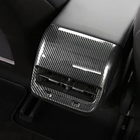 carbon fiber rear air conditioning cover for tesla model 3 model y 2016 2021 rear ac vent cover for tesla model 3 model y