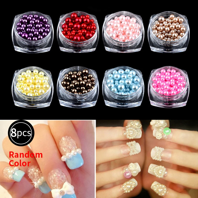 

3D Crystal Nail Decoration Glitter Sequins DIY Nail Art Decorations Irregular Beads Gems Pearl Manicure Tools Nail Rhinestones