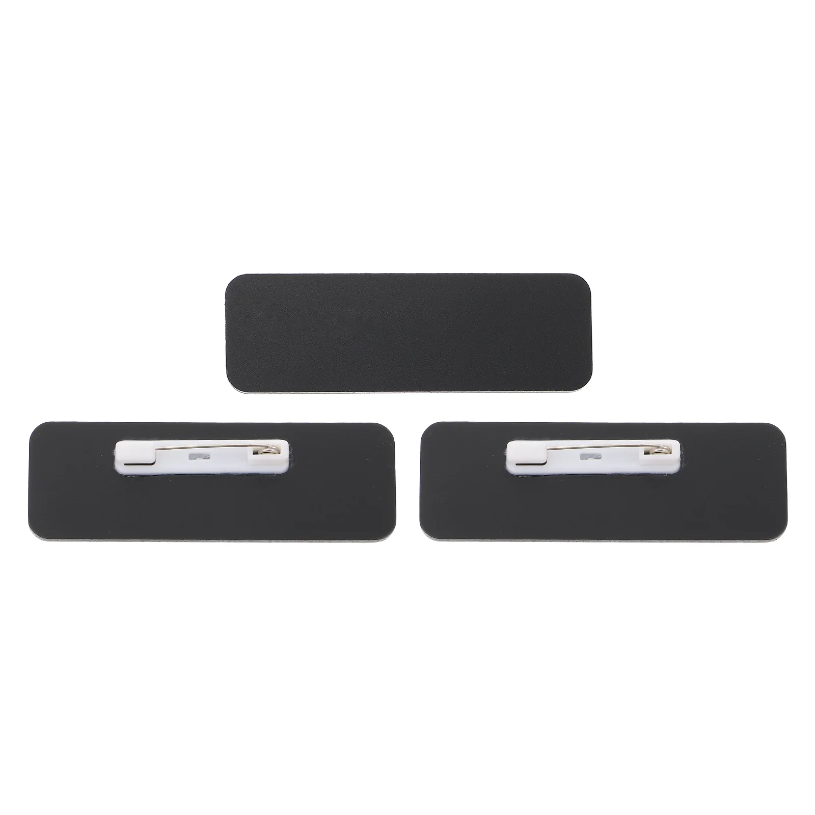 

3Pcs Plastic DIY Name Tags School Office Use Name Tags (Assorted Color)
