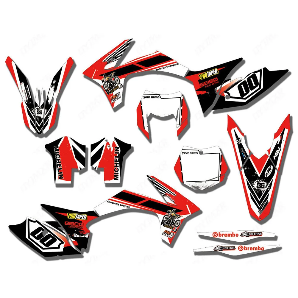 Бесплатные пользовательские наклейки графические для KTM 125 150 200 250 300 350 450 SXF SX 500 2012