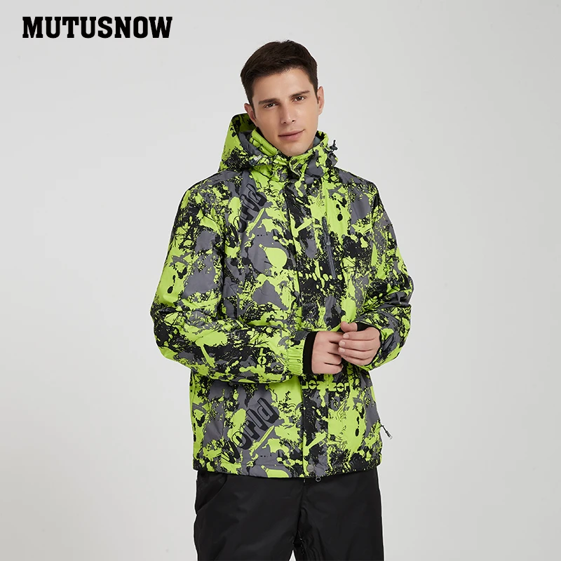 Мужская лыжная куртка Новые ветрозащитные непромокаемые дышащие утолщенные