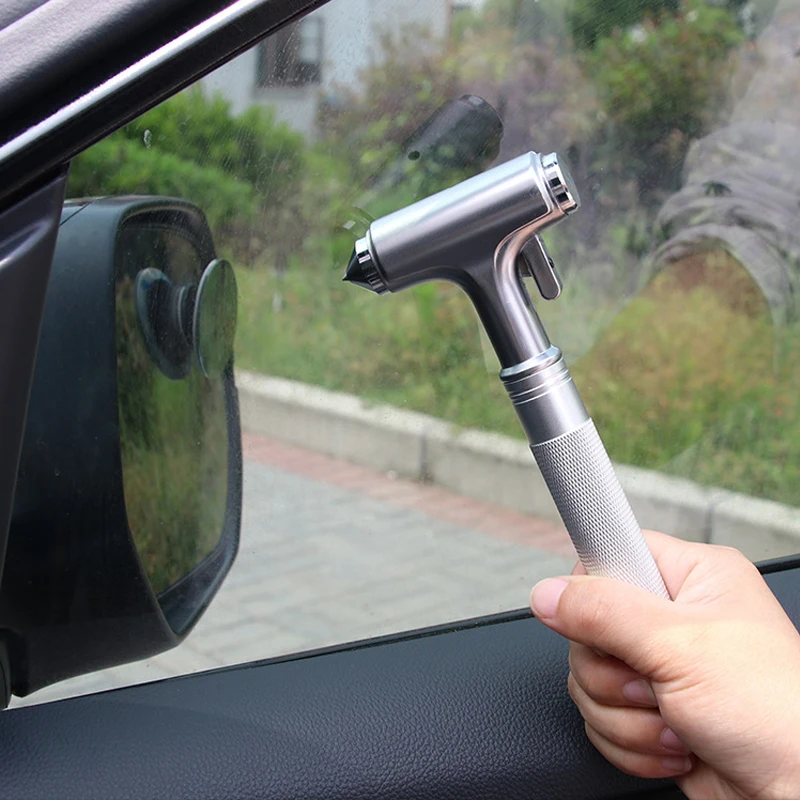 

1 шт., металлический автомобильный молоток безопасности, Автомобильный аварийный молоток для окна, резак для ремня безопасности, спасательн...