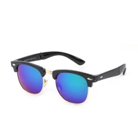 new fashion retro black round frame sunglasses high quality metal men and women classic driving sun glasses goggles eyewear